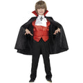 Black-Red - Back - Smiffys Boys Dracula Costume Set