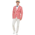 White-Red - Back - Smiffys Mens 20s Barber Shop Costume Set