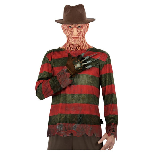 Red-Brown - Front - A Nightmare On Elm Street Freddy Krueger Costume Set