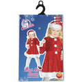 Red-White - Side - Smiffys Girls Miss Santa Mini Costume Set