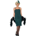 Green - Back - Smiffys Womens-Ladies Flapper Costume Set