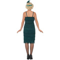 Green - Side - Smiffys Womens-Ladies Flapper Costume Set