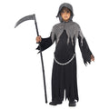 Black - Front - Smiffys Childrens-Kids Grim Reaper Halloween Costume