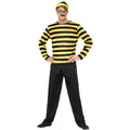 Black-Yellow - Back - Wheres Wally? Mens Odlaw Costume Set