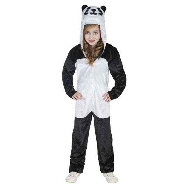 Black-White - Back - Smiffys Childrens-Kids Panda Costume