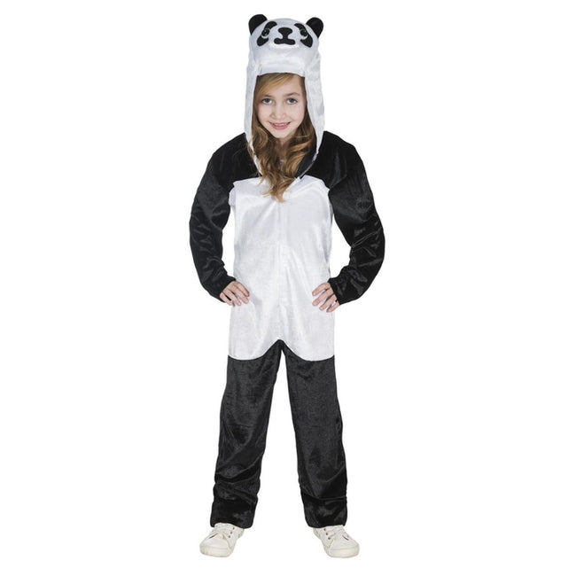 Black-White - Front - Smiffys Childrens-Kids Panda Costume