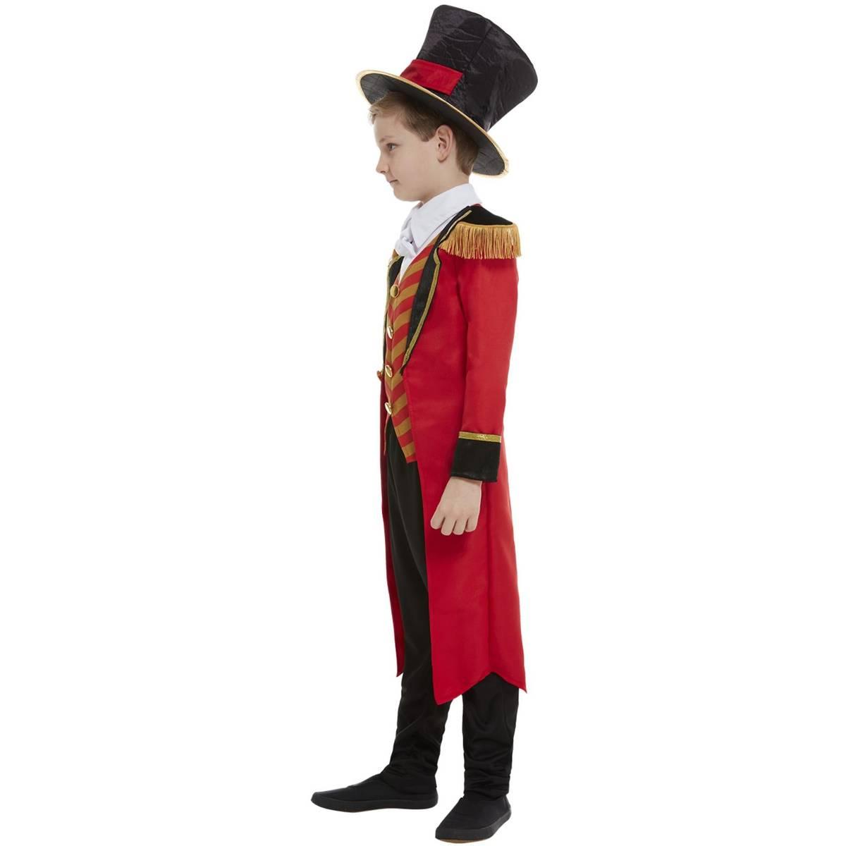 Red-Black - Lifestyle - Smiffys Childrens-Kids Deluxe Ringmaster Costume Set
