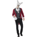 Red-Black-White - Back - Smiffys Mens Deluxe Rabbit Costume Set