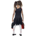 Red-Black - Side - Smiffys Girls Zombie Cheerleader Costume Set