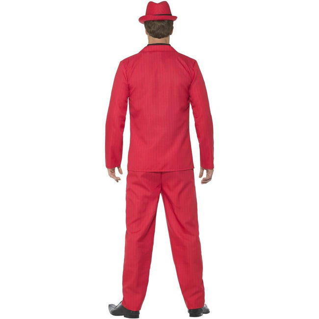 Red - Side - Smiffys Mens Zoot Costume Suit Set