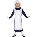White-Black - Back - Smiffys Girls Victorian Costume Set