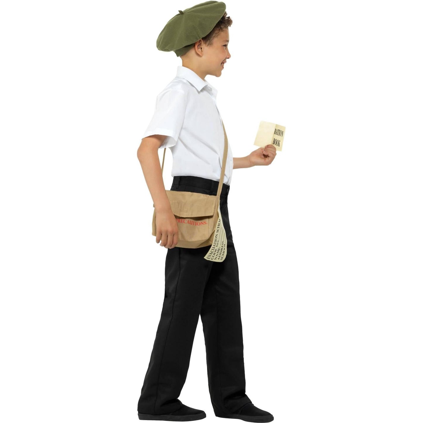 Brown - Lifestyle - Smiffys Childrens-Kids Evacuee Costume Accessory Set