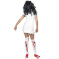 White-Red - Back - Smiffys Womens-Ladies Zombie Nurse Halloween Costume Set