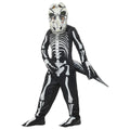 Black-White - Front - Smiffys Childrens-Kids T-Rex Skeleton Costume Set