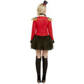 Red-Black - Side - Smiffys Womens-Ladies Deluxe Ringmaster Costume Set