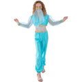 Blue - Side - Smiffys Girls Arabian Princess Costume Set