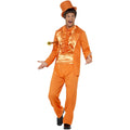 Orange - Back - Smiffys Mens 90s Stupid Tuxedo Costume Set