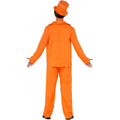 Orange - Side - Smiffys Mens 90s Stupid Tuxedo Costume Set