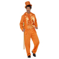 Orange - Front - Smiffys Mens 90s Stupid Tuxedo Costume Set
