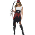 Black-White-Red - Back - Smiffys Womens-Ladies Pirate Wench Costume