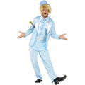 Blue - Side - Smiffys Mens 90s Stupid Tuxedo Costume Set