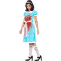 Blue-Red-White - Lifestyle - Smiffys Womens-Ladies Murderous Twin Bloody Costume Set