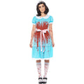 Blue-Red-White - Pack Shot - Smiffys Womens-Ladies Murderous Twin Bloody Costume Set
