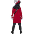 Red-Black-White - Side - Smiffys Mens Deluxe Authentic Pirate Captain Costume Set