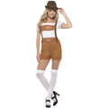 Brown-White - Back - Smiffys Womens-Ladies Bavarian Beer Girl Costume Set