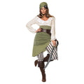 Green-White - Front - Smiffys Womens-Ladies Shipmate Sweetie Costume Set
