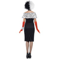 Black-White - Side - Smiffys Womens-Ladies Evil Madame Costume