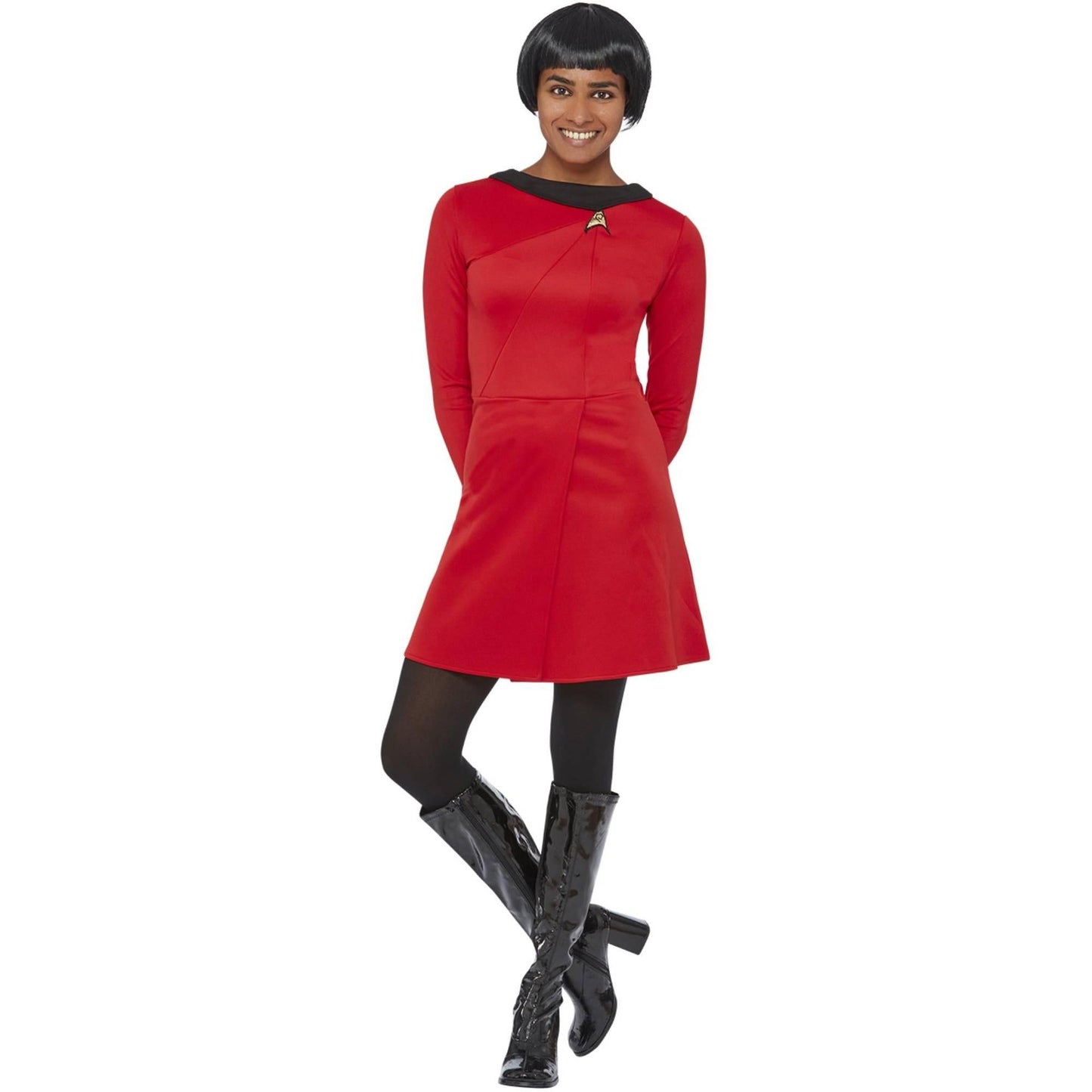 Red - Pack Shot - Star Trek Womens-Ladies Original Series Operations Uniform Costume Dress