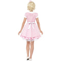 Pink-White - Side - Smiffys Womens-Ladies 50s Diner Costume Set