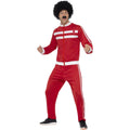 White-Red - Back - Smiffys Mens Scouser Costume Tracksuit Set