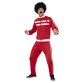 White-Red - Front - Smiffys Mens Scouser Costume Tracksuit Set