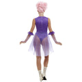 Purple - Side - Smiffys Womens-Ladies Trapeze Artist Costume Set