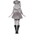 Grey - Side - Smiffys Womens-Ladies Deluxe Ship Pirate Treasure Ghost Costume Set