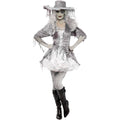 Grey - Pack Shot - Smiffys Womens-Ladies Deluxe Ship Pirate Treasure Ghost Costume Set