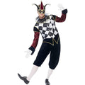 Black - Pack Shot - Smiffys Mens Gothic Venetian Harlequin Costume Set