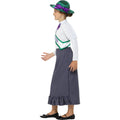 Grey-White-Green - Lifestyle - Smiffys Girls Victorian Suffragette Costume Set