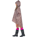White-Black-Brown - Side - Smiffys Unisex Adult Leopard Print Party Poncho