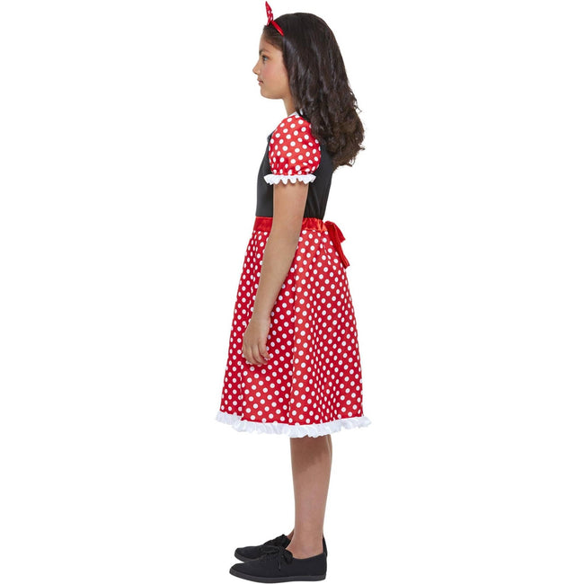 White-Red-Black - Lifestyle - Smiffys Girls Cute Mouse Costume Set