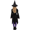 Black-Purple - Side - Smiffys Girls Practical Spell Witch Costume Set