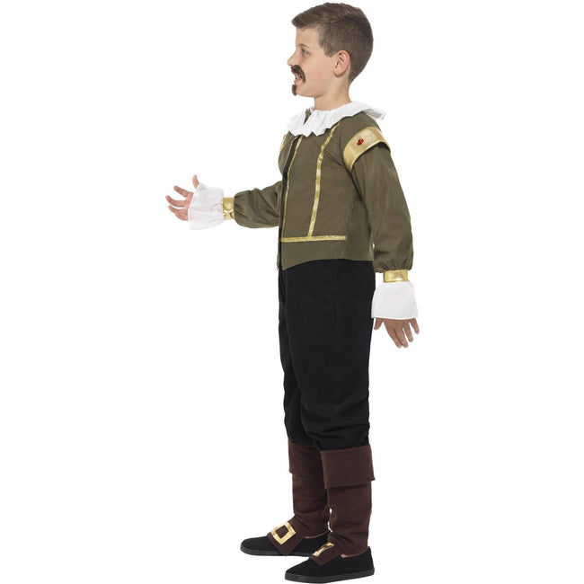 Green-Black-White - Lifestyle - Smiffys Boys Shakespeare Costume Set