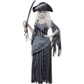Grey-Black - Lifestyle - Smiffys Womens-Ladies Deluxe Ghost Ship Princess Costume Set