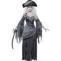 Grey-Black - Front - Smiffys Womens-Ladies Deluxe Ghost Ship Princess Costume Set
