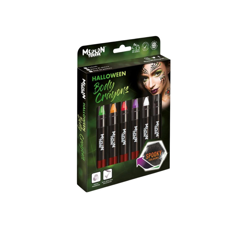 Moon Terror Halloween Body Crayons Spooky Face and Body Costume Make Up