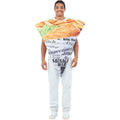 White-Brown-Black - Back - Smiffys Unisex Adult Fish & Chips Costume Poncho