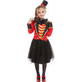 Red-Black - Back - Smiffys Girls Deluxe Ringmaster Costume Set