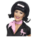 Black - Front - Smiffys Womens-Ladies 50s Flicked Beehive Wig